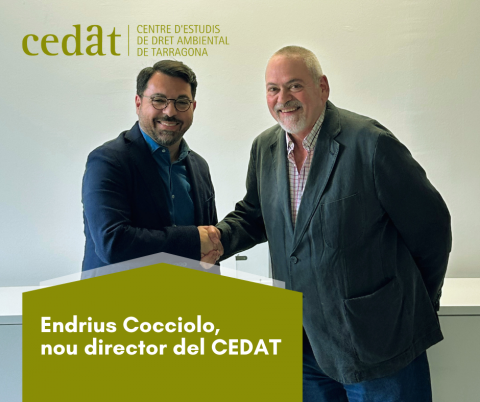 El Prof. Endrius Cocciolo, nou director del CEDAT