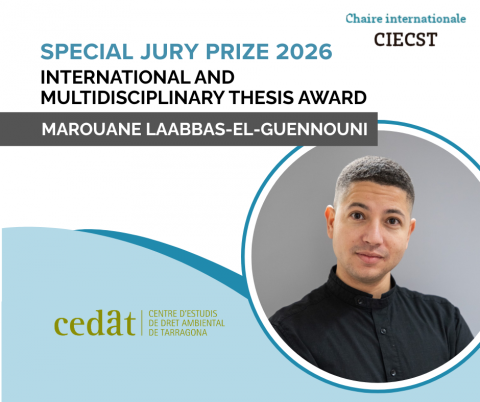 Marouane Laabbas-el-Guennouni ha recibido premio especial del jurado del Premio de tesis internacional y multidisciplinar 2026 Actividades