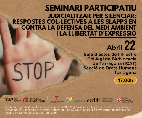 Seminari sobre les SLAPP i la defensa del medi ambient