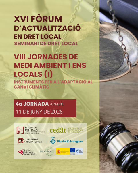 Els ens locals debaten el seu paper davant el canvi climàtic en una nova jornada del Fòrum de Dret Local