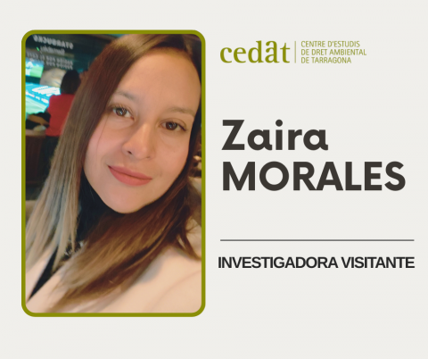 Zaira Aniela Morales Hernández investiga en el CEDAT la gestión de residuos vinculados al comercio internacional y el derecho a un medio ambiente sano