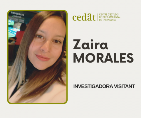 Zaira Aniela Morales Hernández investiga al CEDAT la gestió de residus vinculats al comerç internacional i el dret a un medi ambient saludable